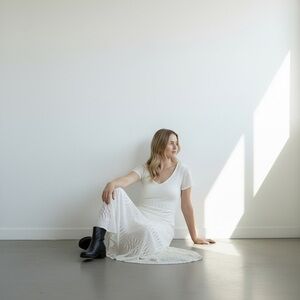 White Crochet Maxi Dress